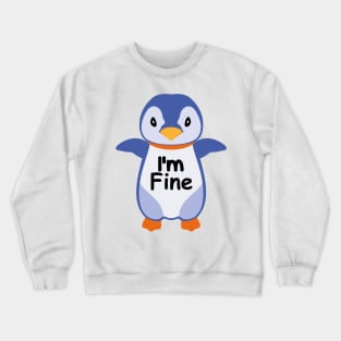 Blue Emperor Penguin Crewneck Sweatshirt